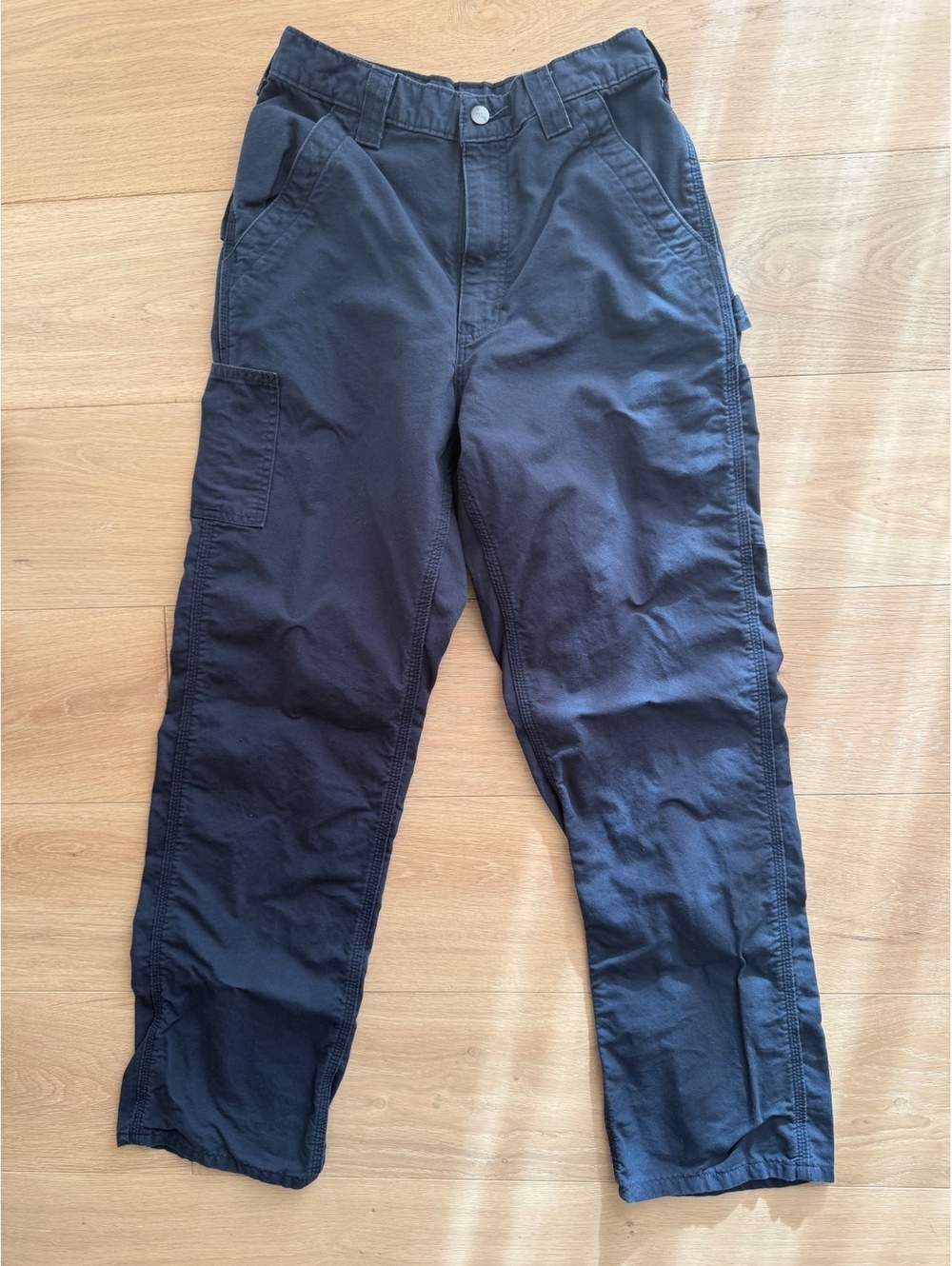 Carhartt B151 Loose Fit Canvas Carpenter Pants Navy 30x32 Workwear